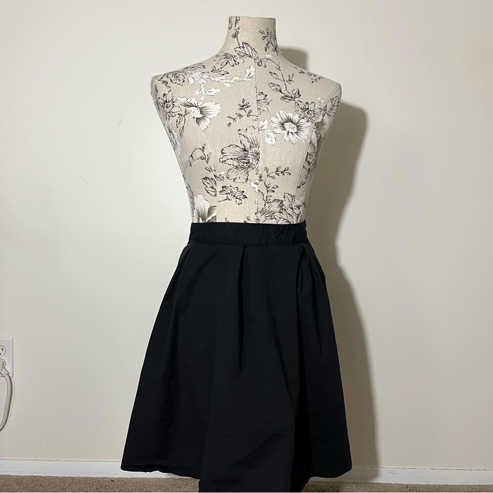 Target A New Day Cotton Full Black Mini Skirt Size Large L